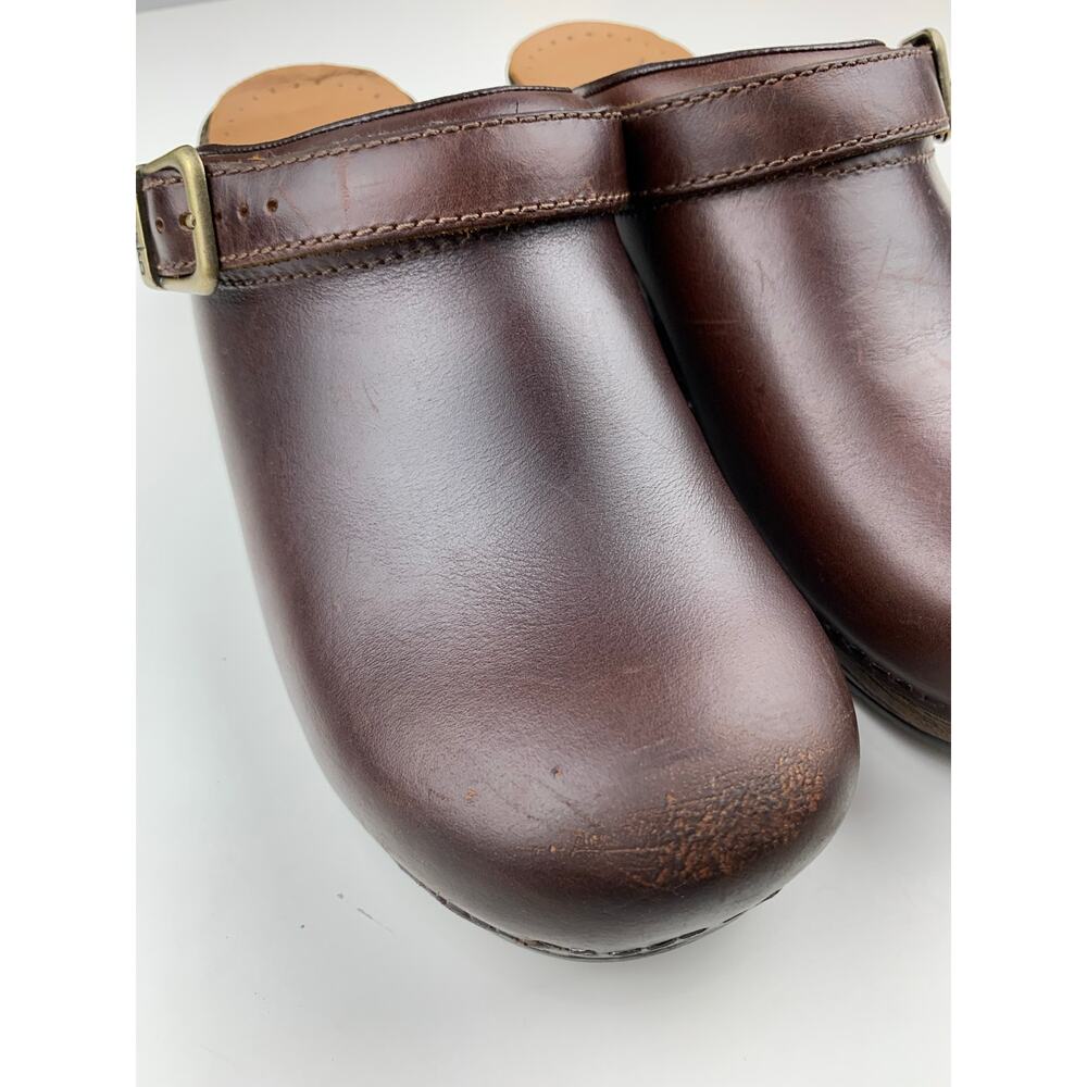 Dansko Ingrid Clogs Brown Leather Slip On Shoes Slingback Women's 40 US 9.5 10 - Picture 5 of 10